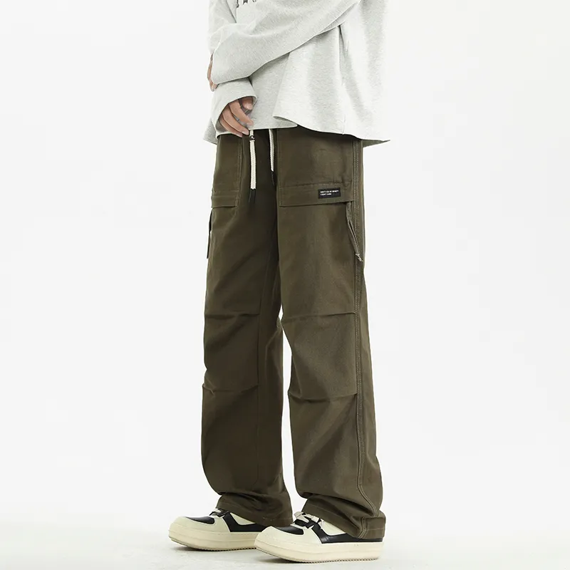 GRAMICA Cargo Pants Unisex Green Purple Multicolor-3