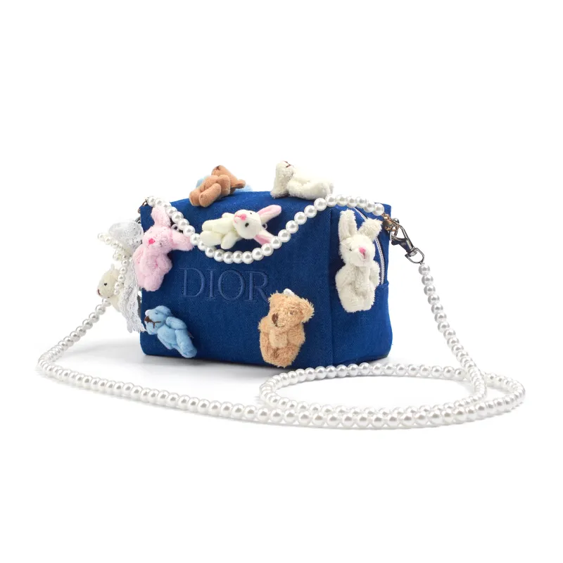 DIOR Amber Pretty Blue Rabbit Denim Make up Tools 1 Pc-2