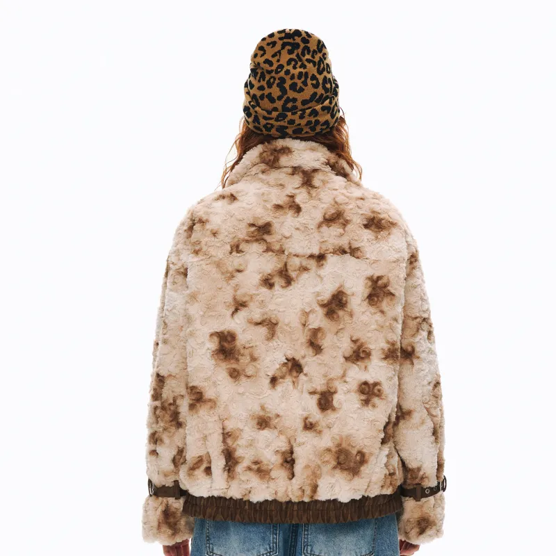 CALMMIND Velvet feel Coat Unisex Brown-3