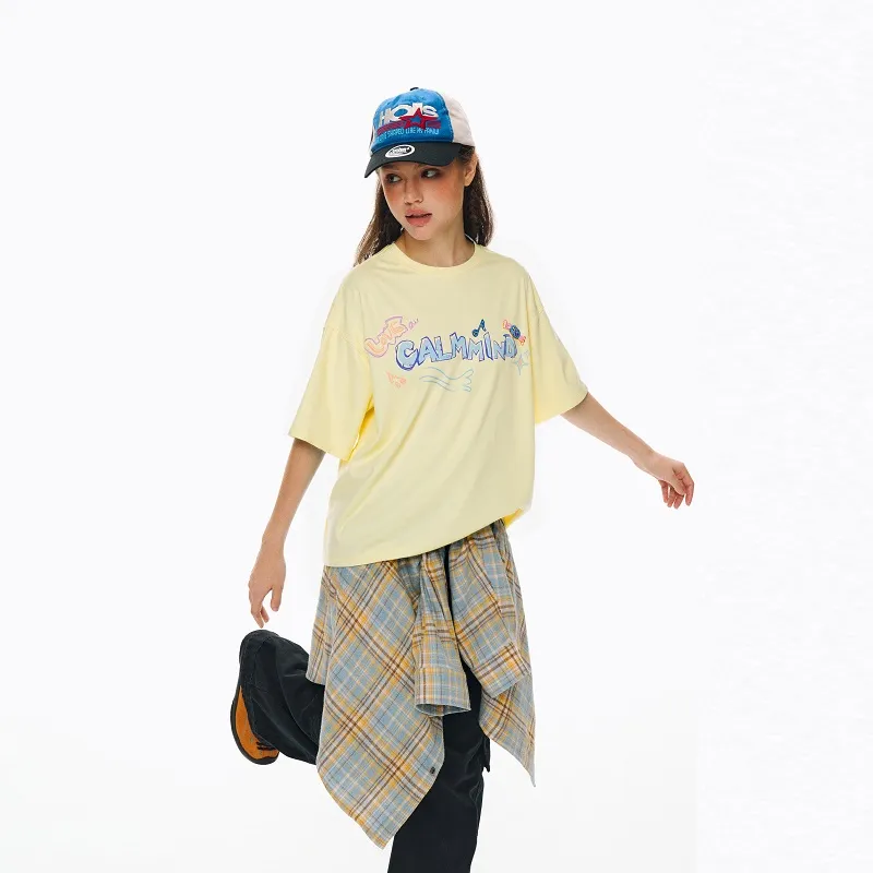 CALMMIND T Shirts Women's Yellow-2