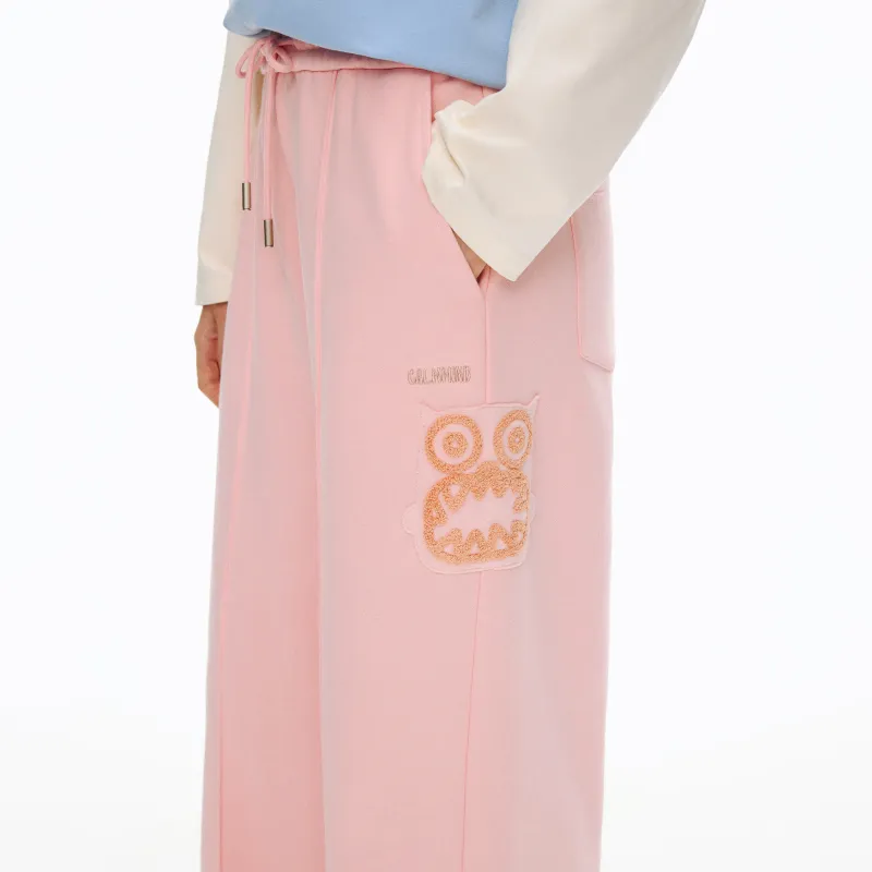 CALMMIND Knitted Sweatpants Unisex Pink-1