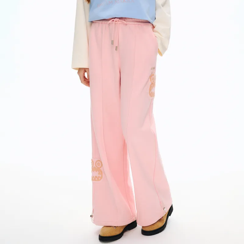 CALMMIND Knitted Sweatpants Unisex Pink-4