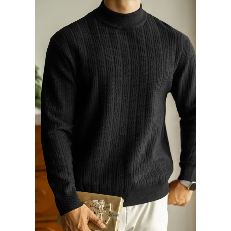 UBV Half Turtleneck Sweater Men's-17