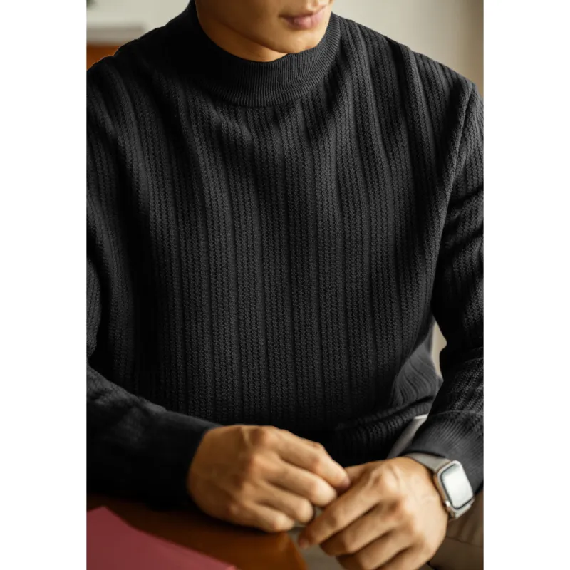 UBV Half Turtleneck Sweater Men's-16