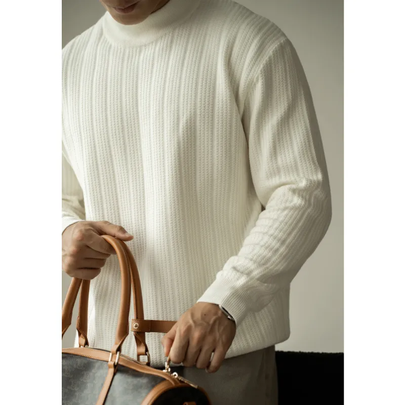 UBV Half Turtleneck Sweater Men's-11