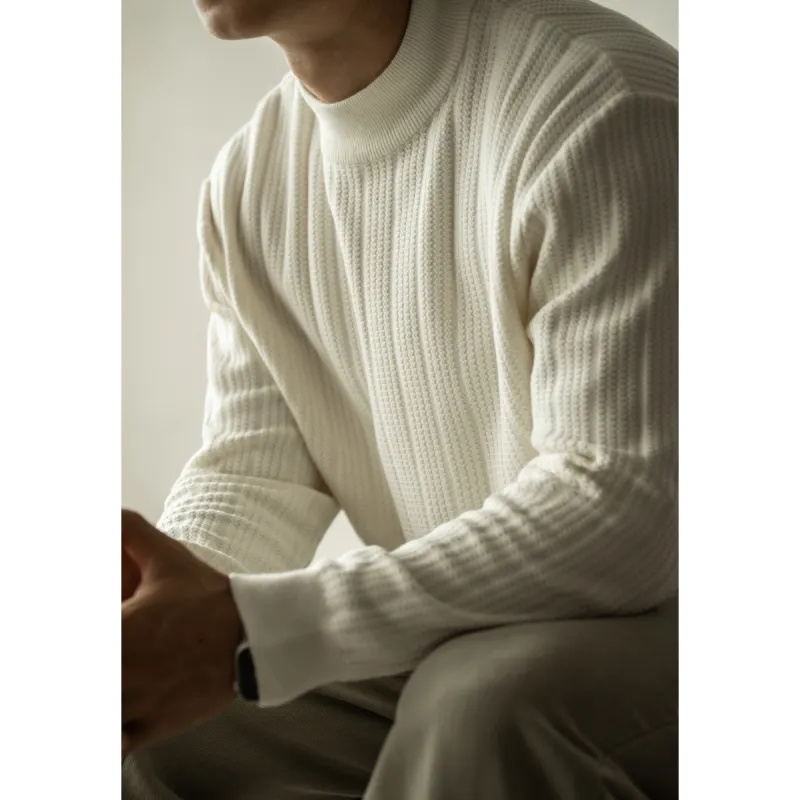 UBV Half Turtleneck Sweater Men's-9