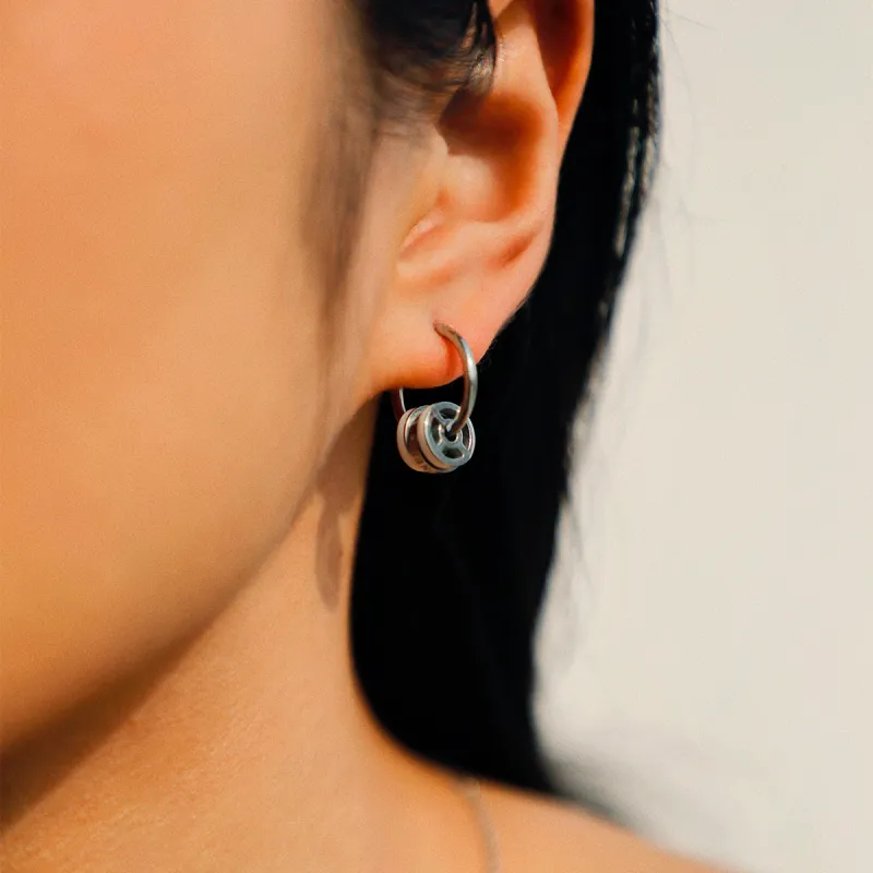 RAWNESS Titanium Steel Stud Earrings Men's-5