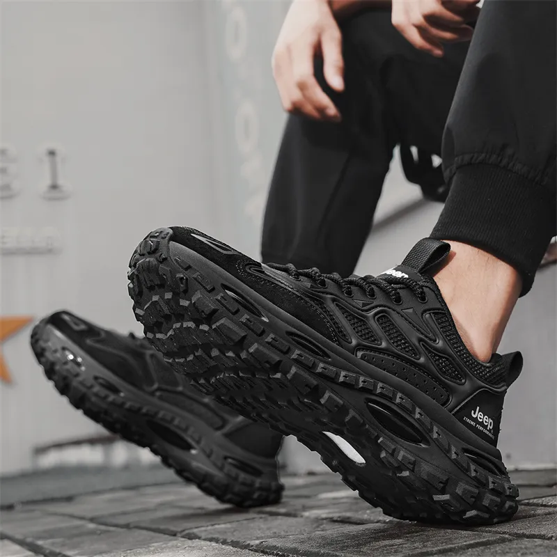 Jeep Cushioning Slip Resistant Lightweight Abrasion Resistant Low Top Hiking Shoes Men's-13