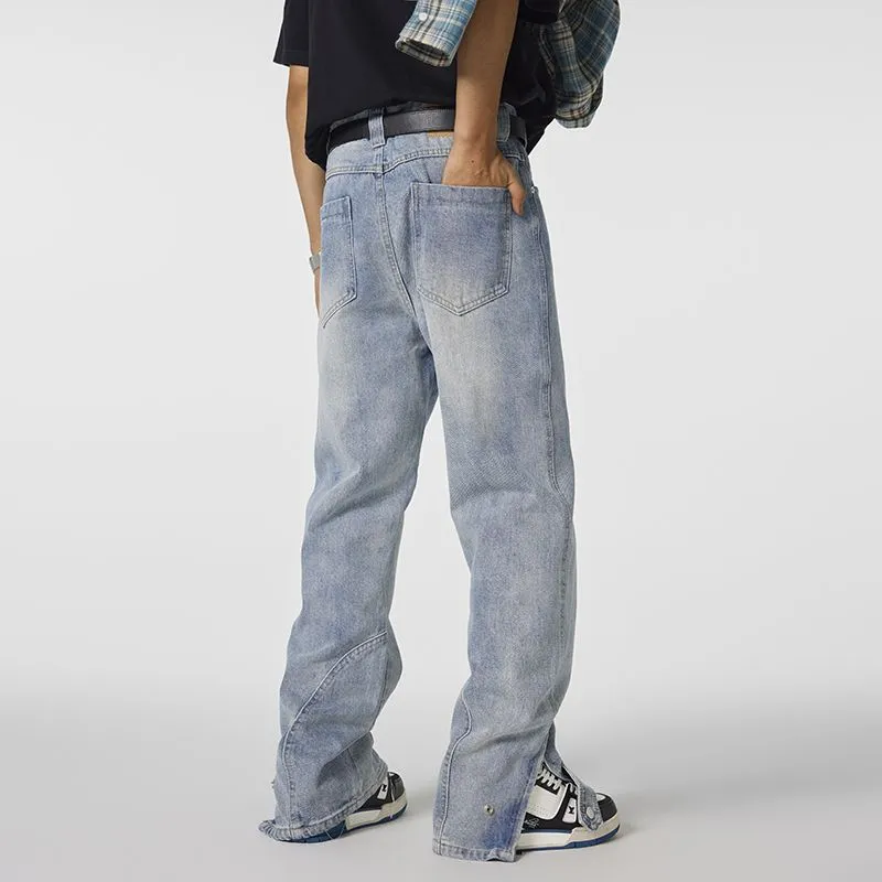 SONGS ALONG Jeans Unisex Blue-5