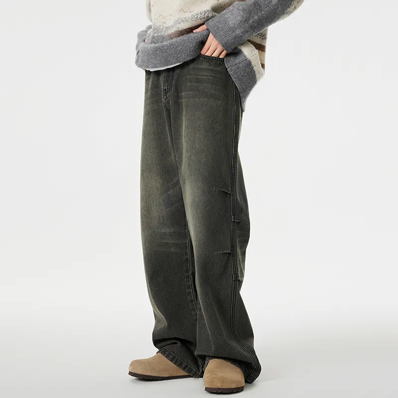 SONGS ALONG Jeans Unisex Dull Cyan-5