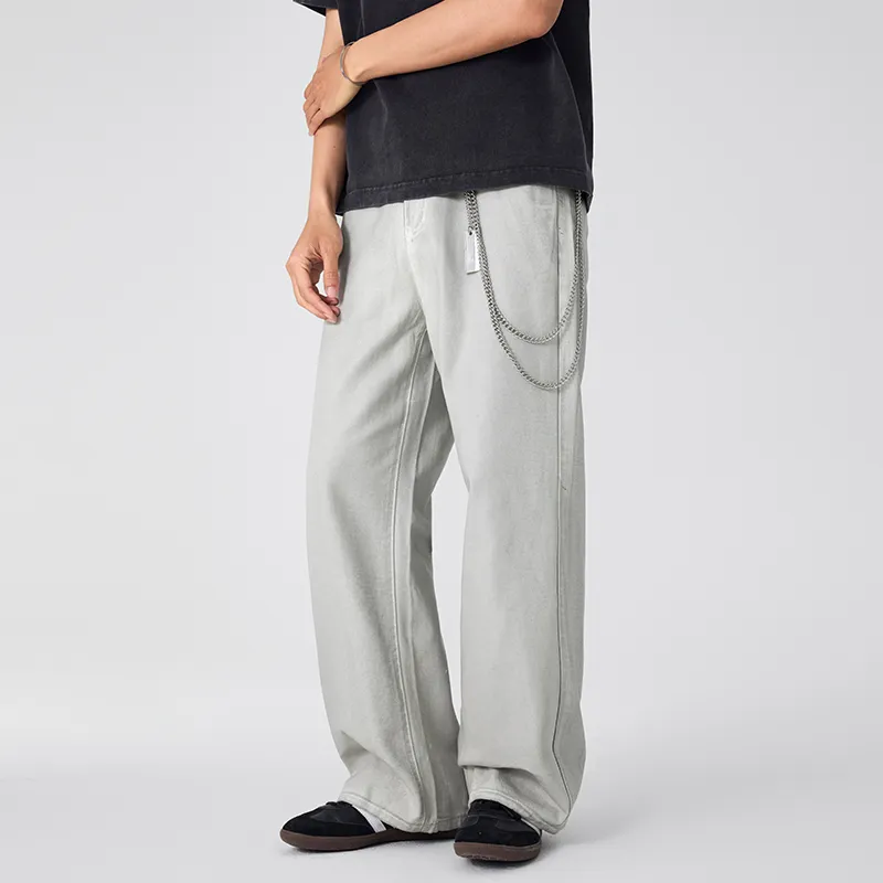 SONGS ALONG Jeans Men's Dirty White-4