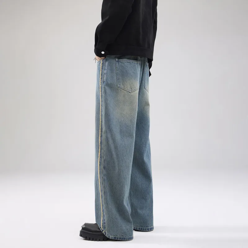 SONGS ALONG Jeans Unisex Blue-5