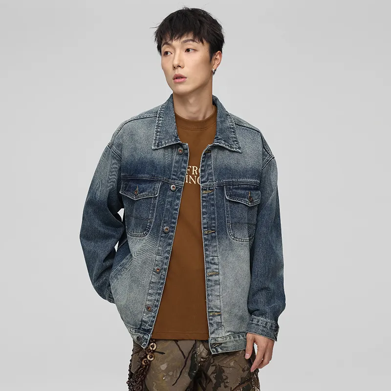 SONGS ALONG Denim Jacket Unisex Nostalgic Blue-0