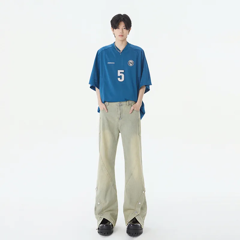 SONGS ALONG Jeans Unisex Yellow Mud-2