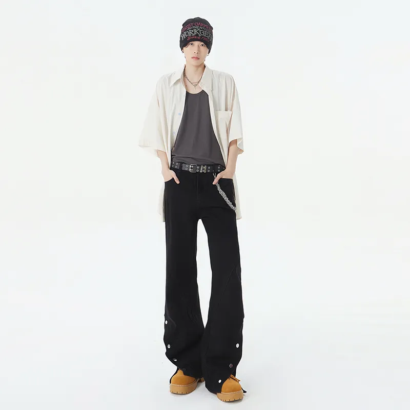 SONGS ALONG Jeans Unisex Black-2