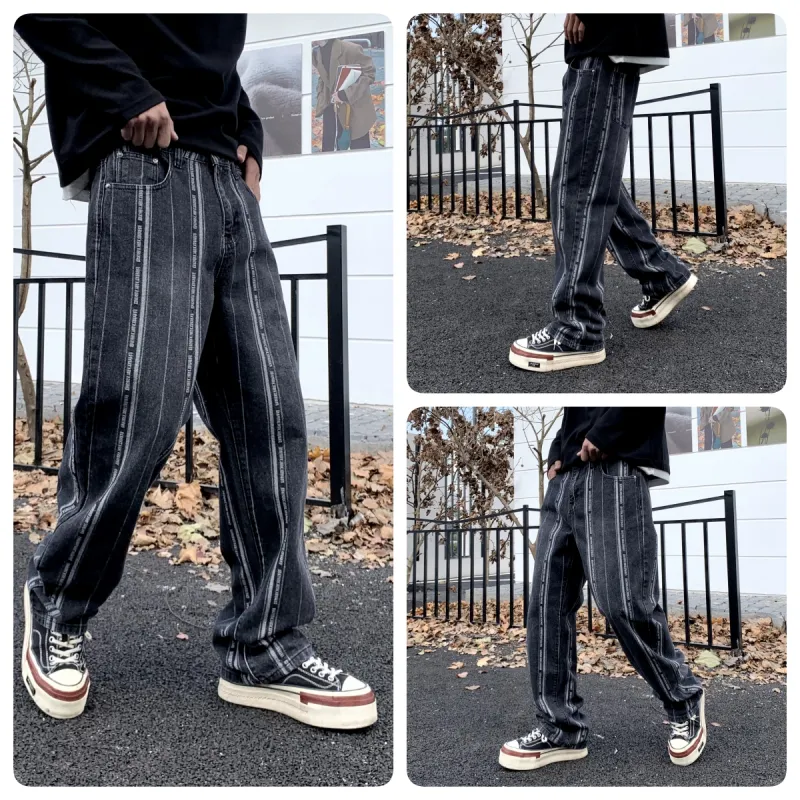 SONGS ALONG Jeans Unisex Black-5