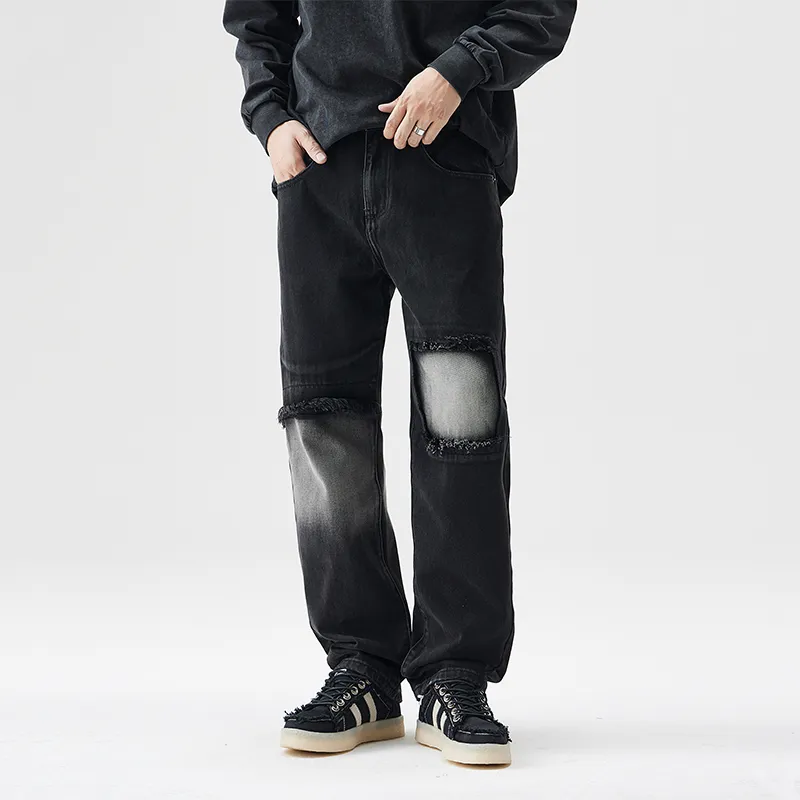 SONGS ALONG Jeans Unisex Black-4
