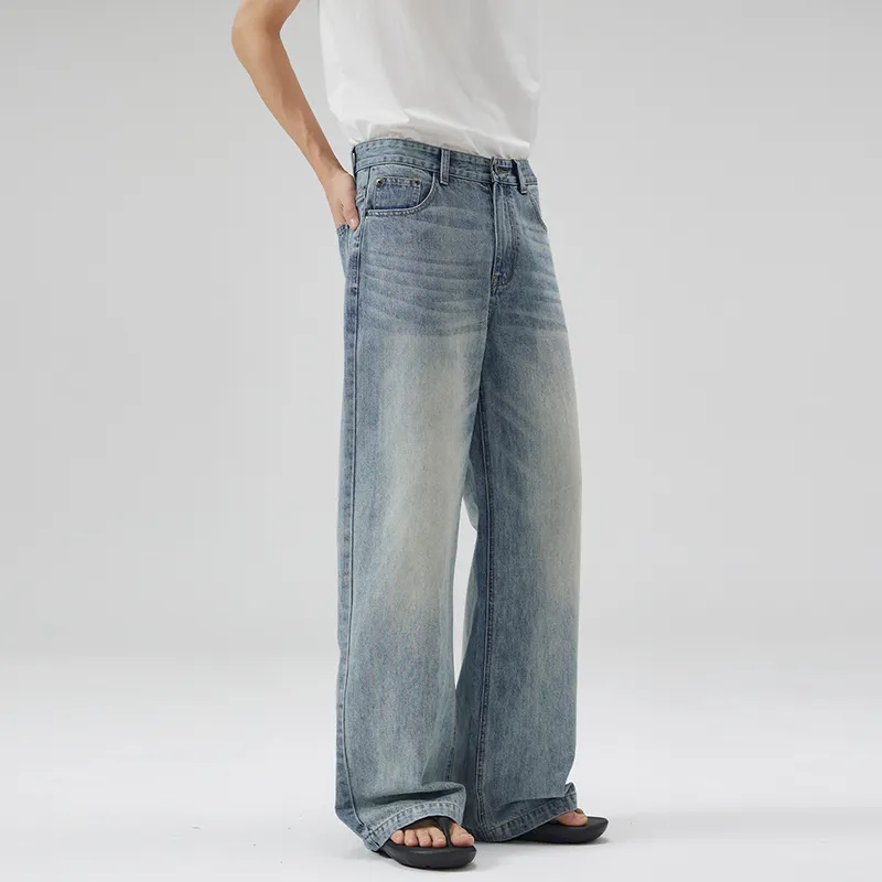 SONGS ALONG Jeans Unisex Light Blue-5