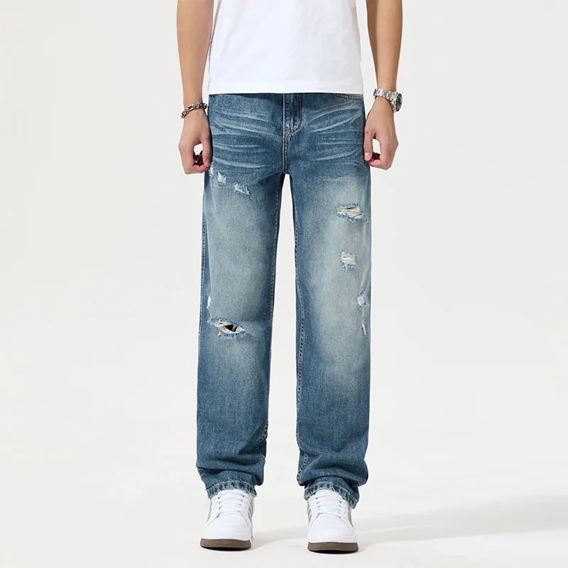SONGS ALONG Jeans Unisex Blue-2