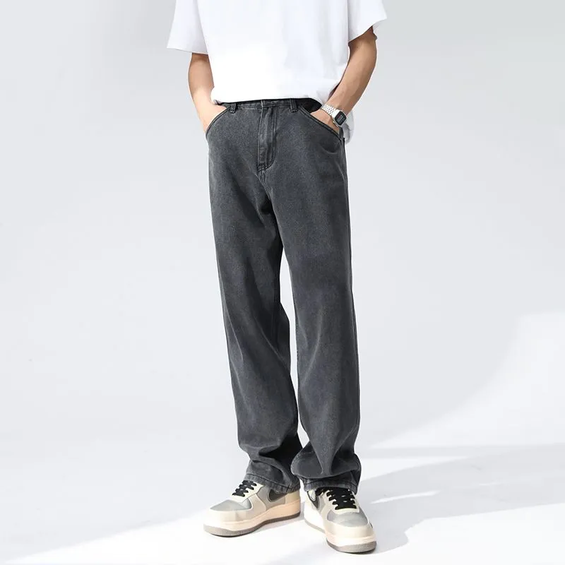 SONGS ALONG Jeans Unisex Smoke Gray-3