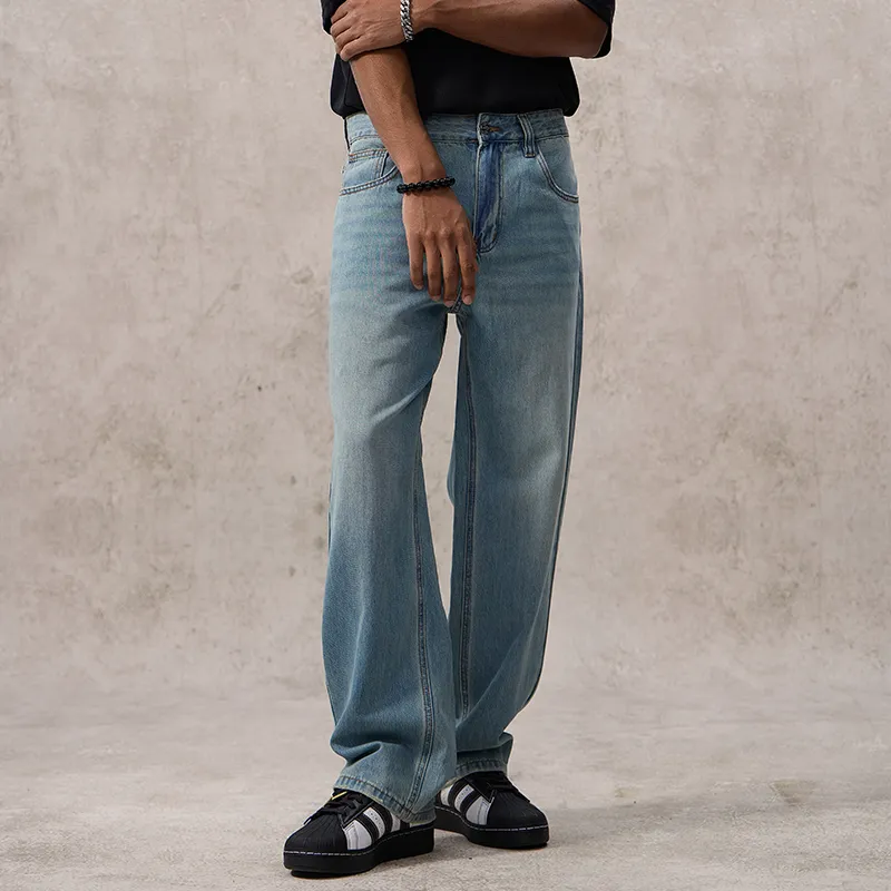 SONGS ALONG Jeans Unisex Light Blue-3