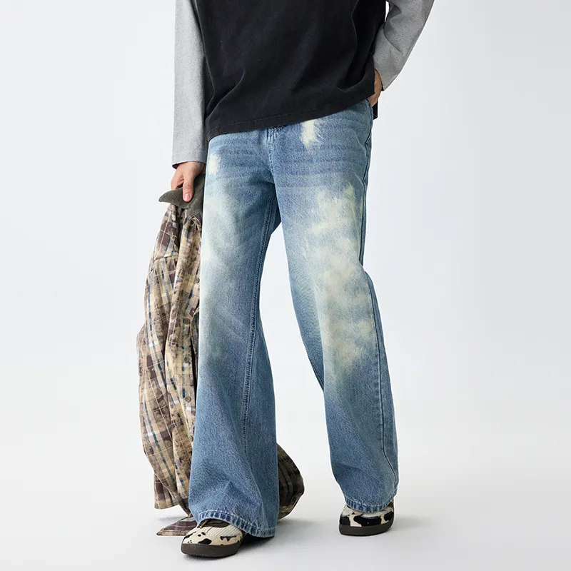 SONGS ALONG Jeans Men's Light Blue-3