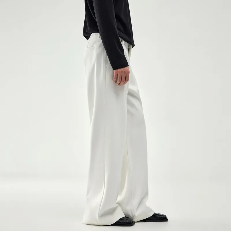 SONGS ALONG Casual Pants Men's White-4