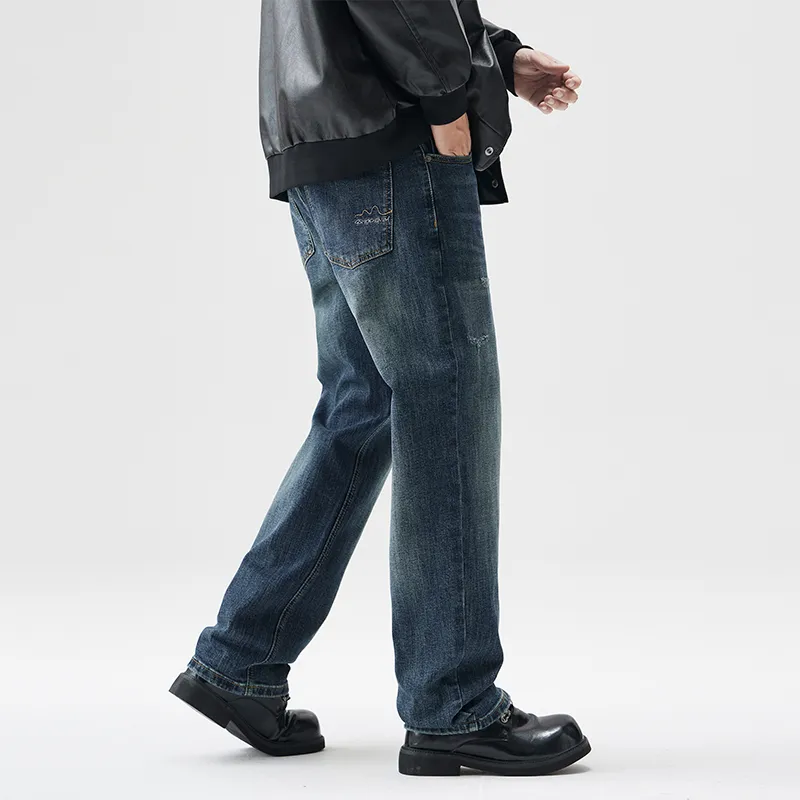 SONGS ALONG Jeans Unisex Blue-6