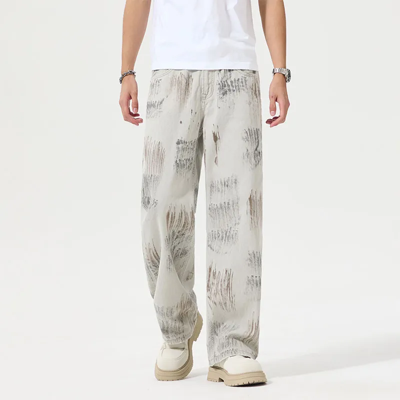 SONGS ALONG Jeans Unisex Ecru-1
