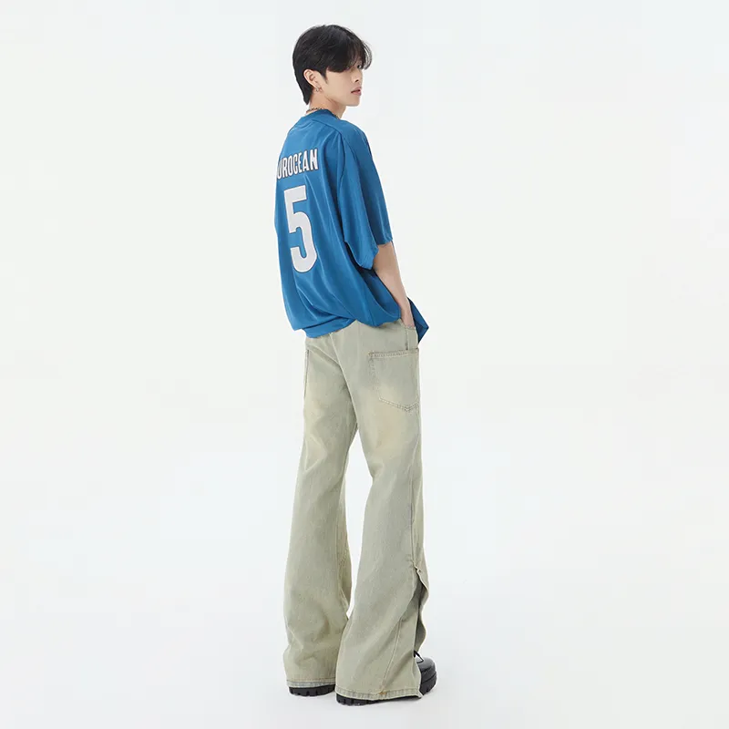 SONGS ALONG Jeans Unisex Yellow Mud-6