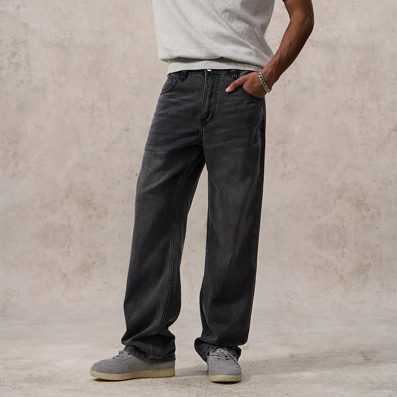 SONGS ALONG Jeans Unisex Black Gray Color-3
