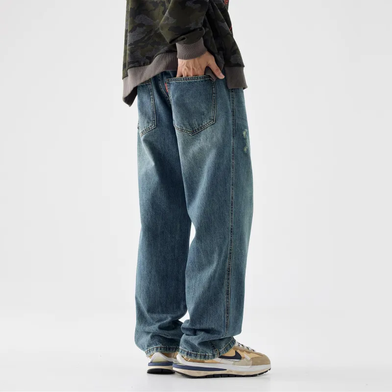 SONGS ALONG Jeans Men's Dark Blue-4