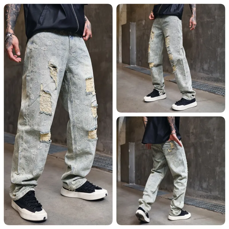 SONGS ALONG Jeans Unisex Blue-2