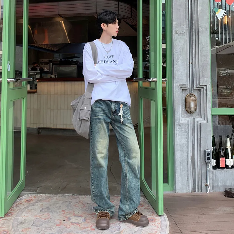 SONGS ALONG Jeans Unisex Washed Color-6
