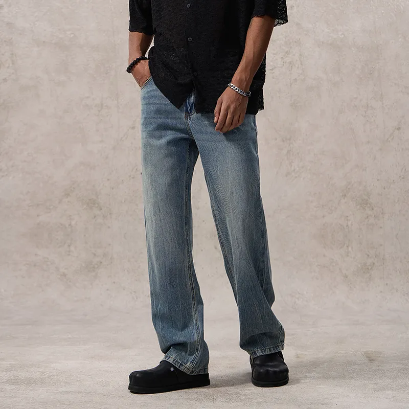 SONGS ALONG Jeans Unisex Light Blue-6