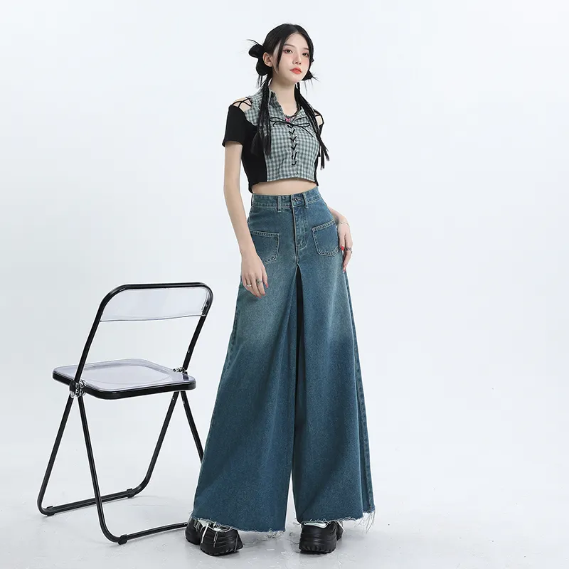 SONGS ALONG Jeans Women's Vintage Blue-3