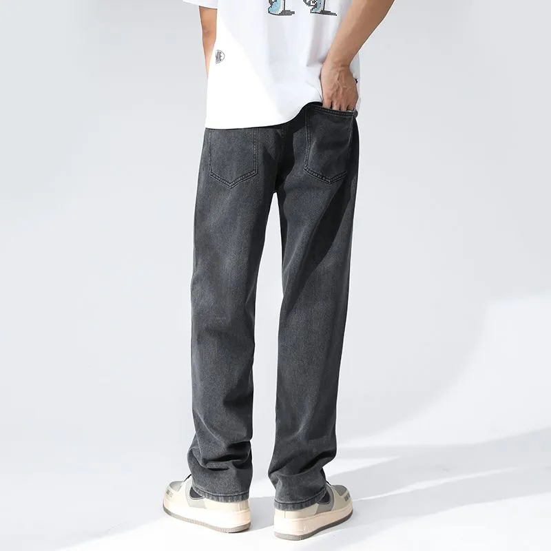 SONGS ALONG Jeans Unisex Smoke Gray-5