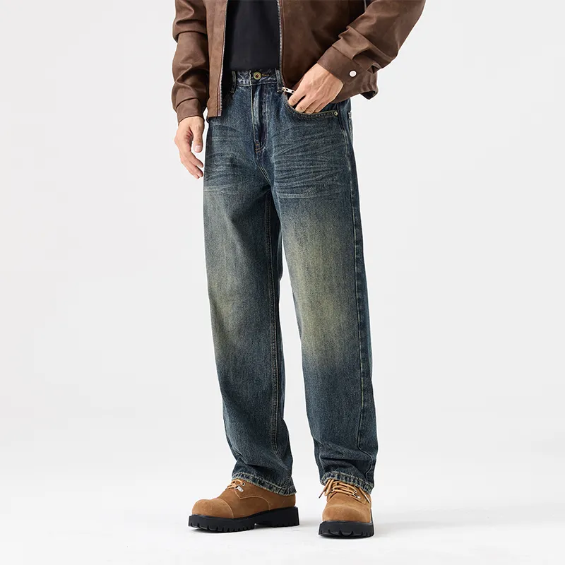 SONGS ALONG Jeans Unisex Blue-4