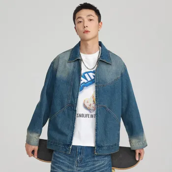 SONGS ALONG Denim Jacket Unisex Blue