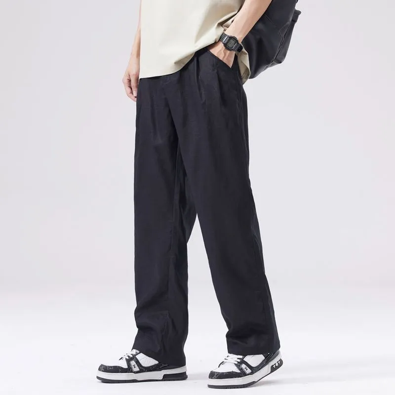 SONGS ALONG Casual Pants Men's Black-3