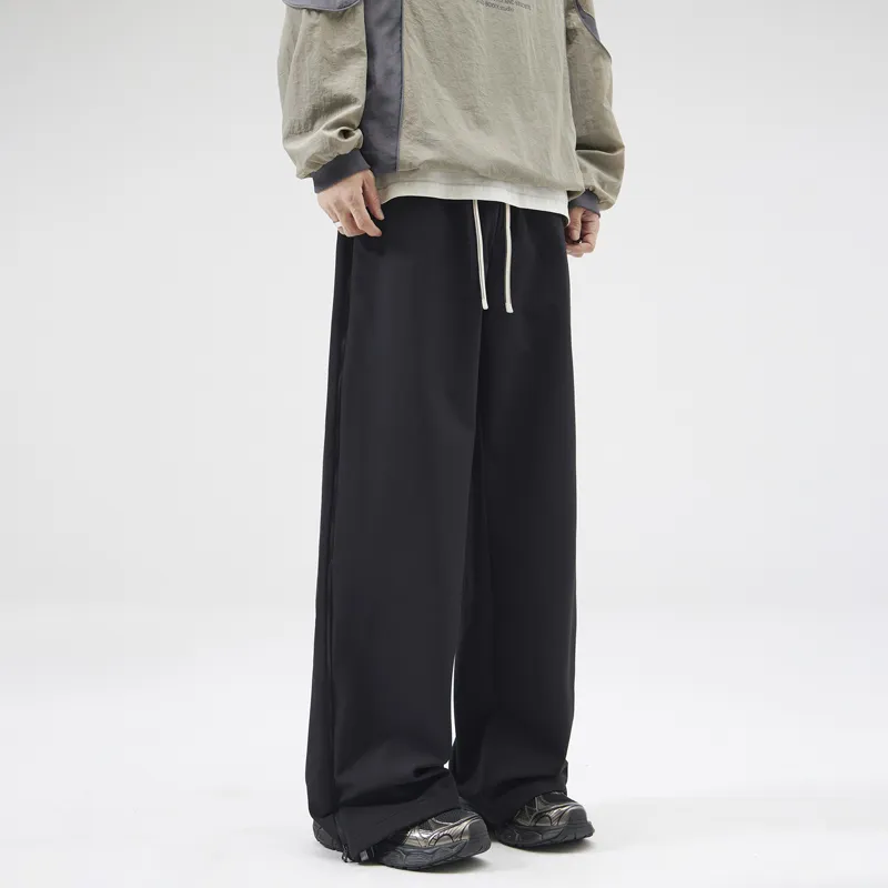 SONGS ALONG Casual Pants Men's Black-1