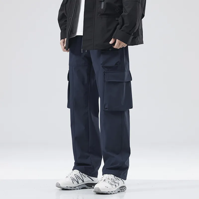 SONGS ALONG Cargo Pants Unisex Dark Blue-6