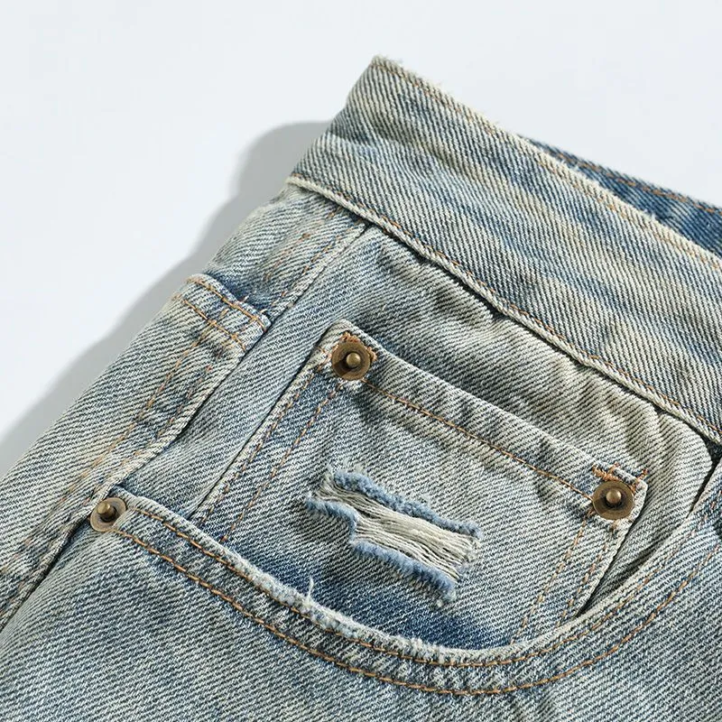 SONGS ALONG Jeans Unisex Nostalgic Blue-4