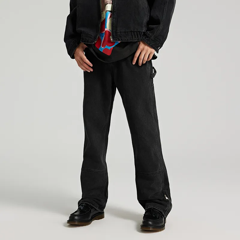 SONGS ALONG Jeans Unisex Black-3