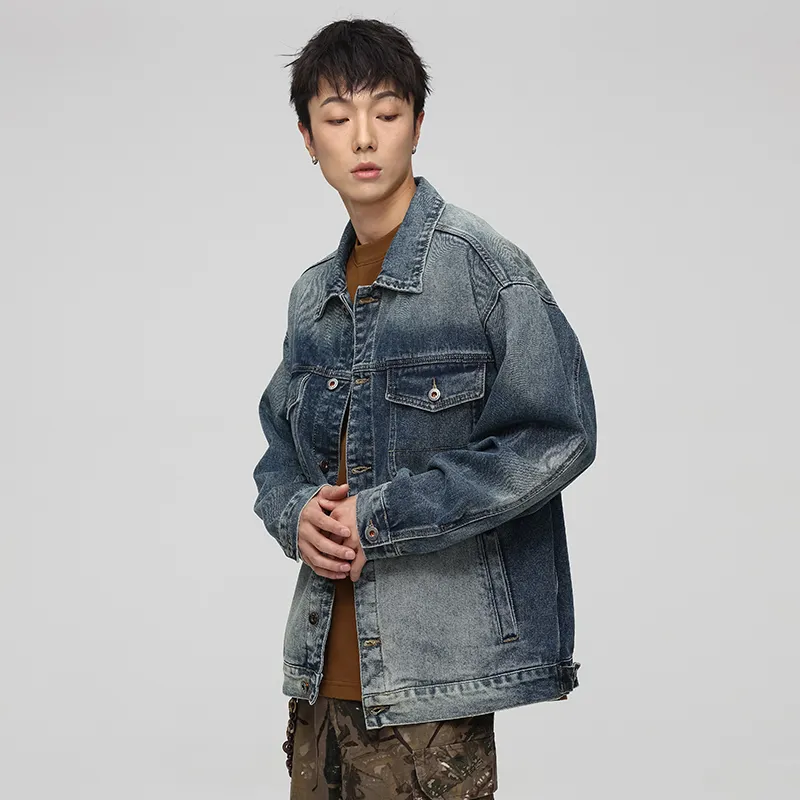SONGS ALONG Denim Jacket Unisex Nostalgic Blue-1