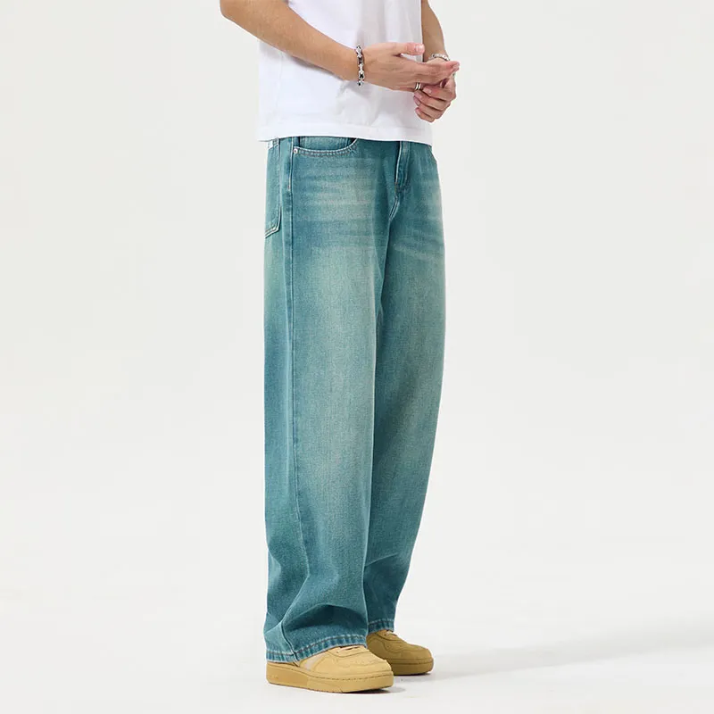 SONGS ALONG Jeans Unisex Peacock Blue-5
