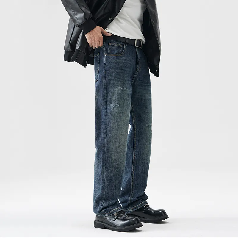 SONGS ALONG Jeans Unisex Blue-3