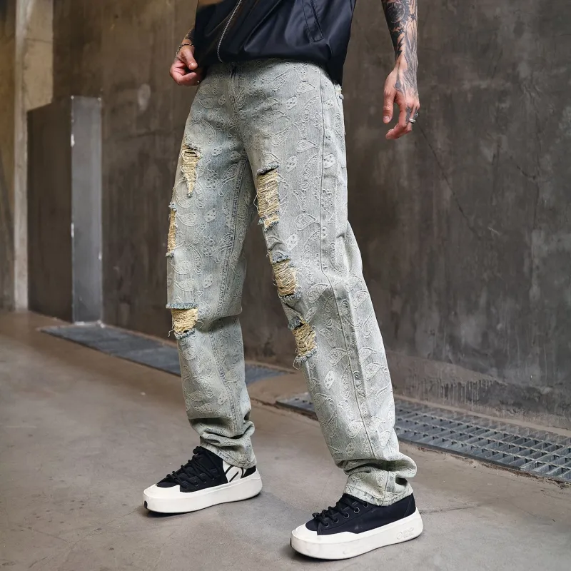 SONGS ALONG Jeans Unisex Blue-1