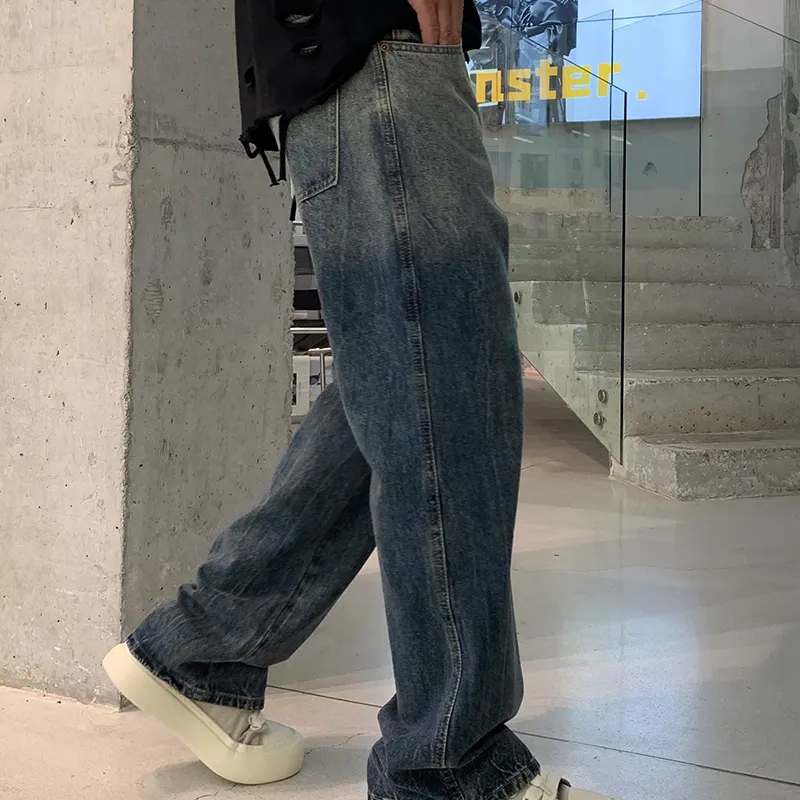 SONGS ALONG Jeans Unisex Gradient Blue-3