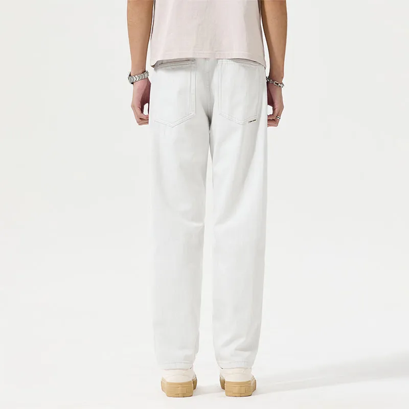 SONGS ALONG Jeans Unisex White-6